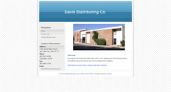 Desktop Screenshot of davisdistributing.com
