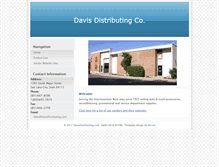 Tablet Screenshot of davisdistributing.com